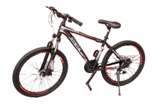 Велосипед 26 HEMEN MTB-65 алдвойной обод, колёса 26-1, 95, алюмин рама 17, 21ск, диск тормоз