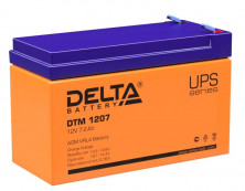 Аккумулятор герметичный 12В 7Ач DELTA DTM1207 AGM (электромашинки)