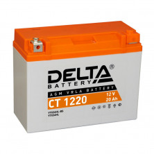 Аккумулятор 12В20Ач DELTA CT1220 (Y50-N18L-A3) (кислотн, герметичный) (обратн полярн) (205*89*163мм)