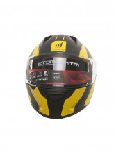 Шлем MT Stinger warhead черно-желтый матовый XS интеграл