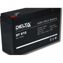 Аккумулятор герметичный 6В12Ач DELTA DT612 AGM (151*50*94мм) (электромашинки)