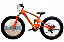 Велосипед 26 Fat BIKE GET WOKE BZ26-21 стальная рама, диск торм, 21ск ОРАНЖЕВЫЙ