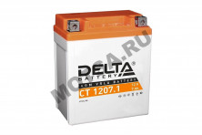 Аккумулятор 12В 7Ач DELTA CT1207.1 (YTX7L-BS) (кислотный, герметичный) (обрат полярн) (114*69*132мм)