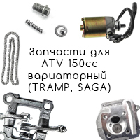 Запчасти квадроцикл Tramp, Saga ATV 1P57F 150cc