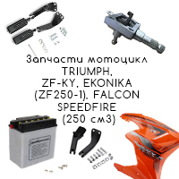 Запчасти мотоцикл Triumph, ZF-KY, Ekonika (ZF250-1), Falcon Speedfire (250 см3)
