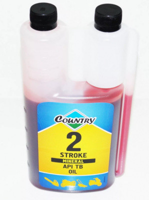 Масло 2T COUNTRY TB (1л) ST-508 МИНЕРАЛЬНОЕ с дозатором для бензопил,триммеров,культиваторов