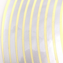 Наклейки обода на 2 колеса серебристые 18