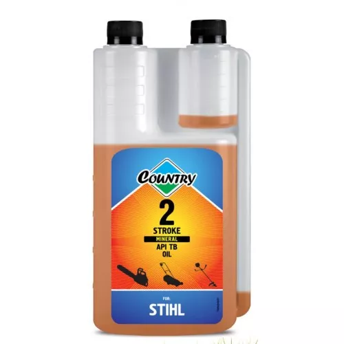 Масло 2T COUNTRY Stihl TB (1л) ST-507 МИНЕРАЛЬНОЕ с дозатором (красное)