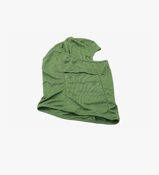 Подшлемник балаклава т.зеленый с защитой лица FH-01
