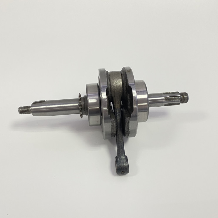 Коленвал Delta,Zodiak,Alpha (50/70 см3) в сборе с подш. и звездой ГРМ (ход поршня 41 мм,d щеки 87 мм)