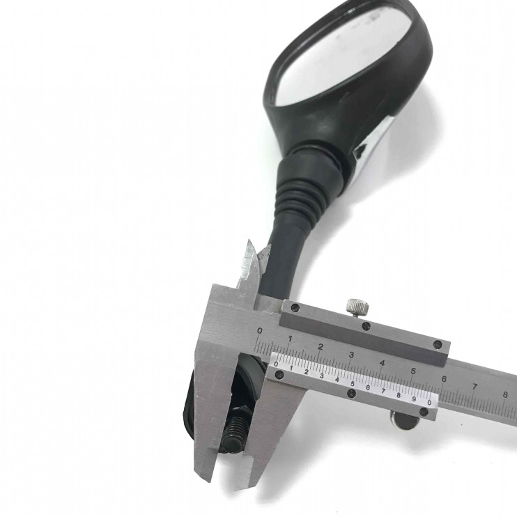 Зеркала 118 пластик черные с хромовой вставкой d8