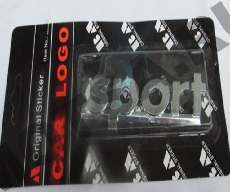 Наклейка объёмная sport 6х15