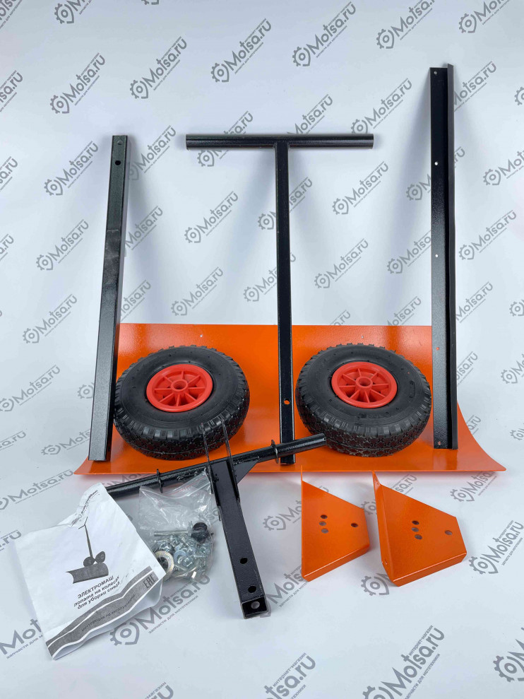 Лопата на колесах (габариты 1000х700х1100,толщина ковша 2мм,ручка 1000мм)