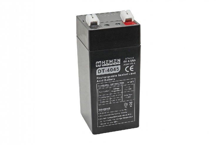 Аккумулятор герметичный 4В 4.5Ач 48*102*108мм