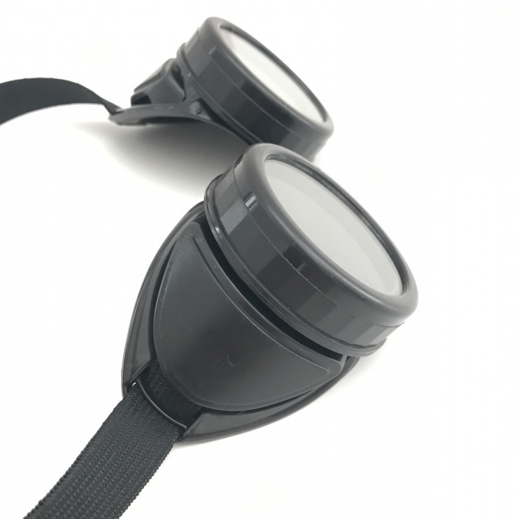 Очки газосварщика черные круглые 3Н-2