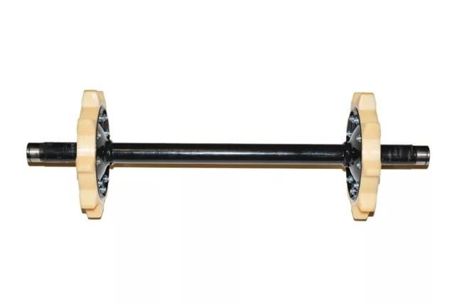 Вал ведомый мотобуксировщика БТС в сборе со звёздами 510мм