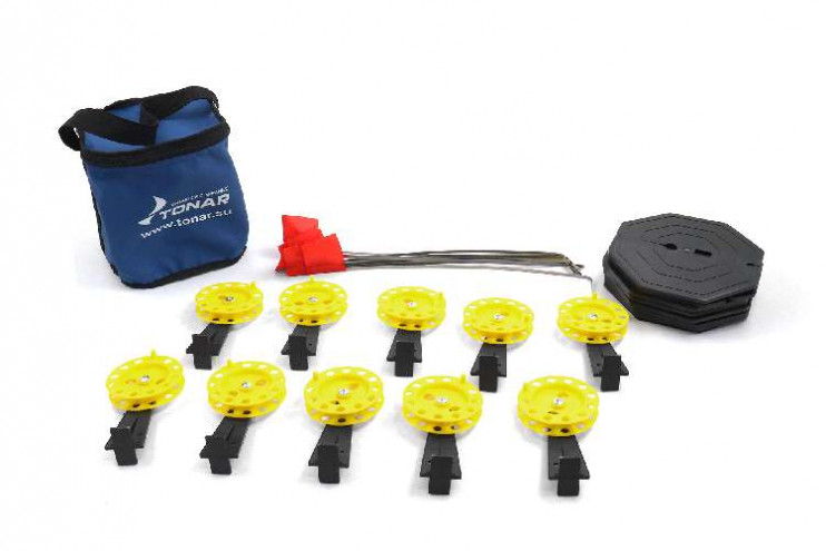 Набор жерлиц на подставке ЖЗ-02М d-185мм