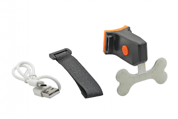 Фонарь габаритный Вело 5 светодиодов 3 режима дизайн кость