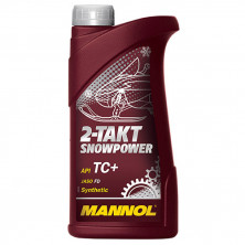 Масло 2T Буран MANNOL SNOWPOWER (1л) (синтетическое) для снегоходов JASO FD; API TC+; ISO-L-EGD;Rotax 253