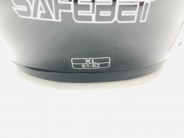 Шлем Safebet HF-101 чёрно-серо-желтый Q42 S-XXL интеграл