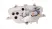 Щиток приборов старого образца скутер YB50QT-3 Racer Meteor