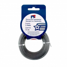 Леска триммерная (2,4*15м) TRIMMER LINE с картонной этикеткой (звезда)