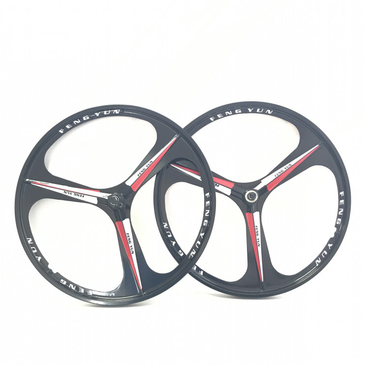 Обода 26 литые 3 луча под трещетку черные