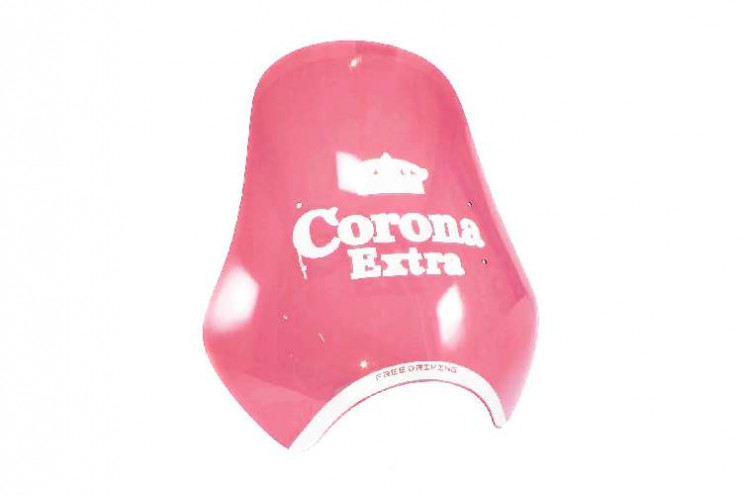 Щиток ветровой 16 оргстекло Корона extra красный с крепежами