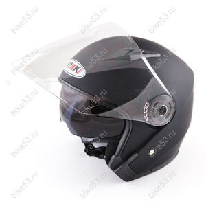 Шлем Ataki JK526 Solid черный матовый M открытый со стеклом