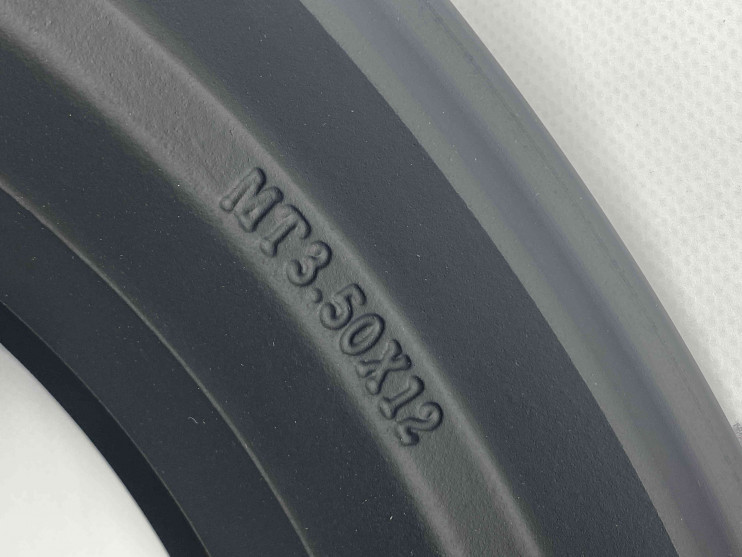 Обод 12 задний литой чёрный скутер (3,5x12) под колодки 110мм