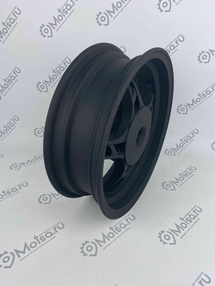 Обод 12 задний литой чёрный скутер (3,5x12) под колодки 110мм