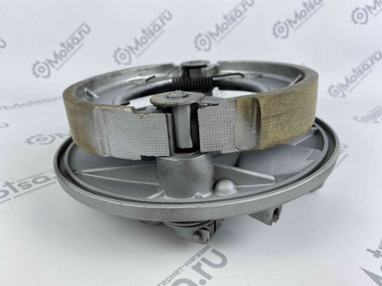 Барабан Иж переднего тормоза в сборе с колодками (реставрация)