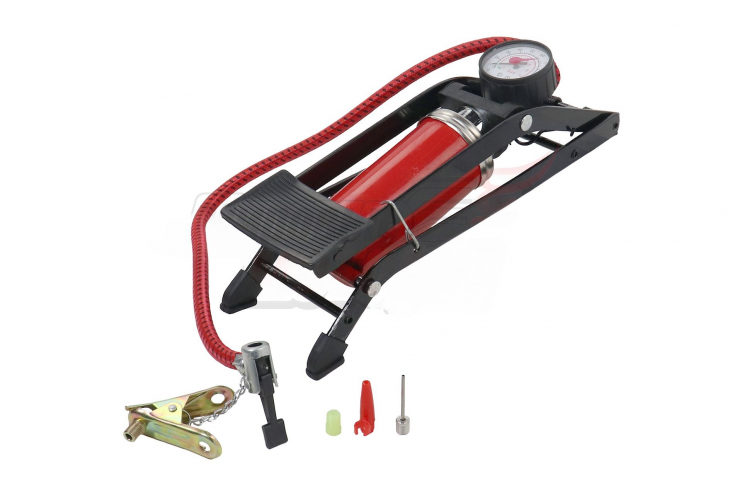 Насос вело ножной с манометром 55-120мм увеличенный шток EFP-8705