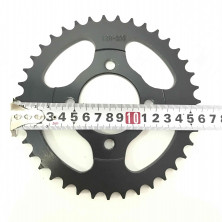 Звезда ведомая с ведущей звездой мопед Альфа шаг 428 39 зубов/ шаг 428 15 зубов