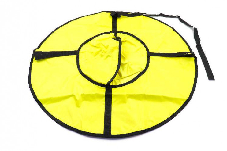 Тюбинг 90см ПВХ с кaмерой жёлтый