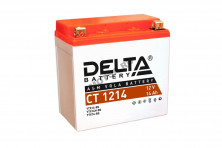 Аккумулятор 12В14Ач DELTA CT1214 (YTX14-BS) (кислотный, герметичный) (прямая полярн) (150*86*148мм)