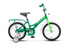 Велосипед 16 СТЕЛС talisman стальной обод, рама 105, цветное седло, бело-зеленый