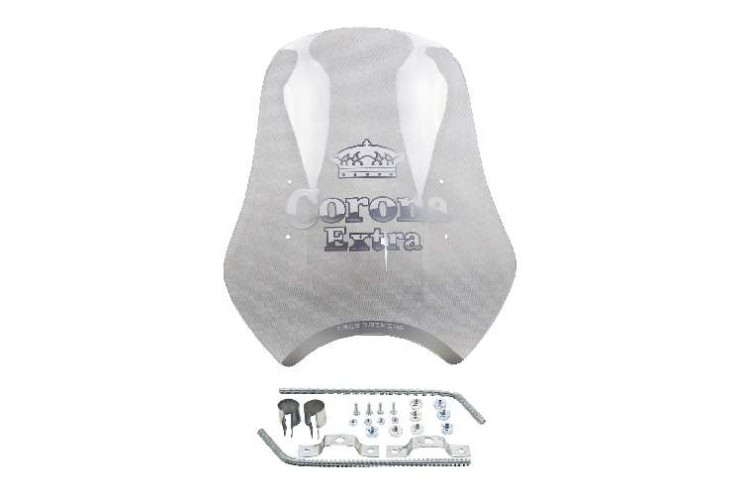 Щиток ветровой 16 оргстекло Корона -EXTRA прозрачный НЕ ЗАБУДЬ КРЕПЕЖИ!!!!