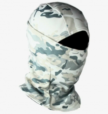 Подшлемник балаклава белый камуфляж с защитой лица JR-CP-FH