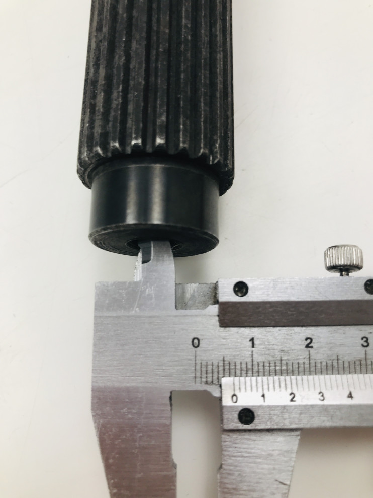 Вал снегоход Тайга тормоза голый нового образца d25мм С40601081