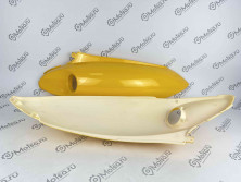 Облицовка боковая задняя Racer Sagita 2/3 желтая (ПАРА)