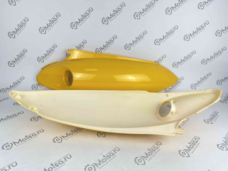 Облицовка боковая задняя Racer Sagita 2/3 желтая (ПАРА)