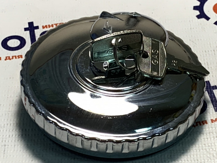 Крышка бензобака мотоцикл Ява хром с замком