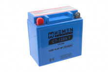 Аккумулятор 12В 9Ач HEMEN ENERGY CT1209.1 (YB9-BS(MF)) (кислотный,герметичный) (прямая полярн) (137*76*134мм)