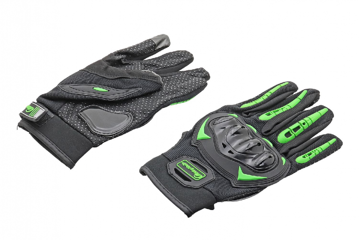 Перчатки мото riding tribe MCS-17 зеленые XL