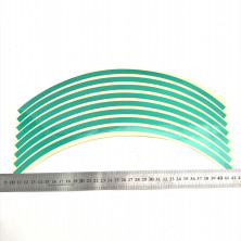 Наклейки обода на 2 колеса зелёные 13