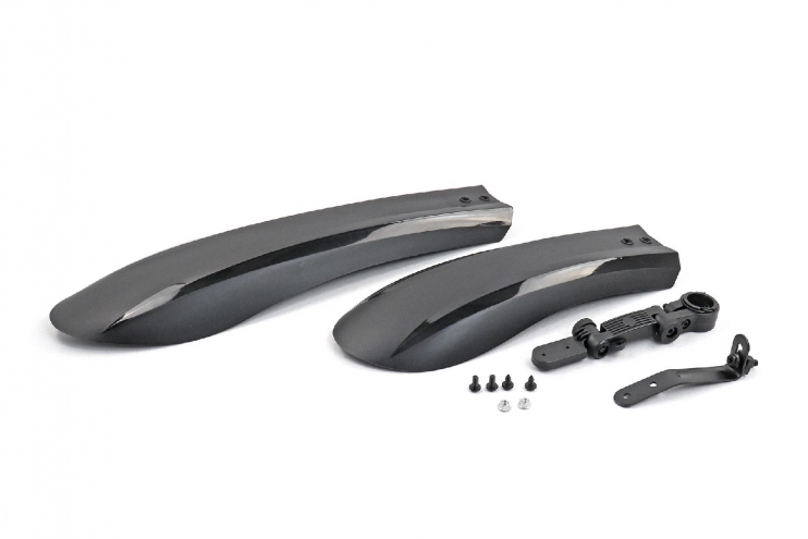 Крылья 24-26 FAT BIKE пластик пара щитки L- M102 черные