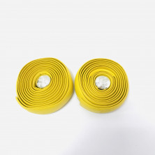 Лента обмотка на руль желтая комплект