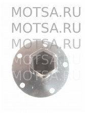 Ступица колеса мотоблок вал S24 (5отв., L=165мм, с выступом)