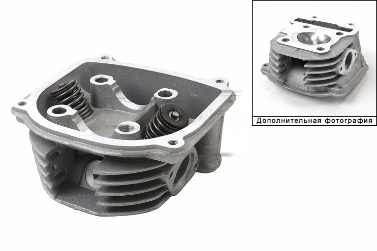 Головка цилиндра в сборе с клапанами 1P57F 150cc с реверсом